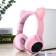 Беспроводные наушники Fingertime BT028C с кошачьими ушками PINK - изображение 1