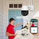 "PTZ-D4" Уличная IP Wi-Fi камера Видеонаблюдения Купольная Поворотная IP66 (бело-черная) - изображение 7