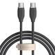 Кабель Baseus Jelly Liquid Silica Gel Fast Charging Data Cable Type-C to Type-C 100W 1.2m Black - изображение 1