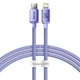 Кабель зарядки Baseus CAJY000205 (20W) (1.2M) для пристроїв Apple Type-C (USB-C) to Lightning для iOS пристроїв iPhone Пурпурний - изображение 1