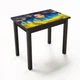 Стол обеденный раскладной Fusion furniture Ажур Венге/Стекло УФ печать "Украиночка" (10000173) - изображение 1