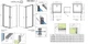 Душова кабіна RADAWAY Eos KDJ 100x100x197 137523-01-01R в комплекті без піддону - зображення 2