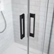 Душевая кабина RADAWAY Idea Black PDD 80x80x200 стекло прозрачное черный профиль 387139-01-01 + 387141-54-01 - изображение 6