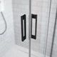 Душевая кабина RADAWAY Idea Black PDD 120Lx90Rx200 стекло прозрачное черный профиль 387139-01-01 + 387159-54-01 - изображение 6