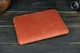 Шкіряний чохол для MacBook Дизайн №2 з повстю, натуральна Вінтажна шкіра, колір Коньяк - зображення 5
