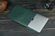 Кожаный чехол для MacBook Дизайн №25, натуральная кожа итальянский Краст, цвет Зеленый - изображение 1