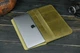 Кожаный чехол для MacBook Дизайн №24, натуральная Винтажная кожа, цвет Оливка - изображение 1