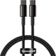 Кабель BASEUS Tungsten Gold Series Fast Charging Data Cable Type-C 100W Black 2м (CATWJ-A01) - зображення 1
