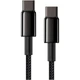 Кабель BASEUS Tungsten Gold Series Fast Charging Data Cable Type-C 100W Black 2м (CATWJ-A01) - зображення 3