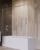Стеклянная шторка для ванны RADAWAY Idea PN DWJ+S 140х80 левая 10042140-01-01L + 10005080-01-01R - изображение 1