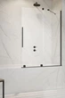 Скляна шторка для ванни RADAWAY Furo Black PND II 160 права 10109838-54-01R+10112794-01-01 - зображення 1