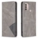 Чохол-книжка з кишеньками UniCase Geometric Pattern для Motorola Moto E40 - Grey - зображення 2