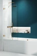 Скляна шторка для ванни RADAWAY Essenza Pro PNJ 80 см Gold 10101080-09-01 - зображення 1