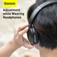 Накладные Bluetooth Наушники Baseus Encok Wireless headphone D02 Pro | BT5.0, AUX | (NGD02-C01) Black - изображение 10