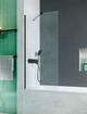 Стеклянная шторка для ванны RADAWAY Modo New Black PNJ 80 см стекло прозрачное 10006080-54-01 - изображение 1