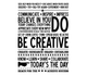 Виниловая самоклеющаяся наклейка Be creative (на английском языке английские буквы) глянцевая 735х1000мм - изображение 2