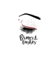 Вінілова наклейка Brows and Lashes (погляд вії брови дівчина декор салону краси) матова 850х1200 мм - зображення 2