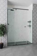 Душові двері Hydra MILAR BLACK скло прозоре 140x200 - зображення 1