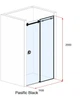 Душові двері Velino Pasific Black скло матове 110x200 - зображення 2