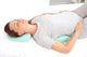 Ортопедическая подушка под поясницу Roller Pillow Back для сна от Beauty Balance, наволочка тенсел, цвет Голубой, 42х23х6 см - изображение 4