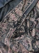 Шарф из вискозы черный Silk Route a-1468 200х70 см - изображение 2