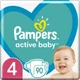 Подгузники Pampers Active Baby Размер 4 Junior Extra Sleep 90 штук Maxi 9-14 кг - изображение 1