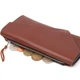 Портмоне кожаное Grande Pelle leather-11424 Коричневое - изображение 5