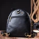 Рюкзак жіночий шкіряний Vintage Чорний портфель жіночий (221592) - зображення 9