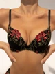Комплект Lise Marie Karmen 2122 Бюстгальтер Push-Up и Стринги Черный 75С/L (29236) - изображение 2
