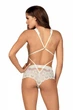 Кружевное боди Obsessive 853-TED-2 Экри L/XL - изображение 2