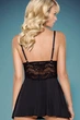Сорочка с трусиками Obsessive 810-BAB-1 babydoll Черный L/XL (SO7153) - изображение 8