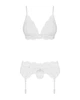 Комплект с поясом Obsessive 810-SEG-2 set Белый S/M (SO7165) - изображение 8