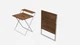 Стіл трансформер Компакт 2 Ferrum-decor 750x790x720 Білий метал ДСП Дуб Таверна 16 мм (KOM213) - зображення 4