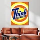 Картина Холстович Think Outside The Box 50x65 см. Картина мотиваційна для офісу, вітальні, спальні, інтер'єру - зображення 1