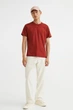 Футболка H&M Essentials №7 Regular Fit L бордовый 0685816152 - изображение 5