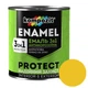 Эмаль антикоррозионная Kompozit Protect 3 в 1 желтый шелковистый мат 0.75кг - изображение 1