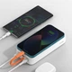 Зовнішній акумулятор повербанк power bank BASEUS Block 20000mAh |1USB/1Type-C/Lightning Cable, 20W/3A, PD/QC| white - зображення 8