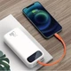 Зовнішній акумулятор повербанк power bank BASEUS Block 20000mAh |1USB/1Type-C/Lightning Cable, 20W/3A, PD/QC| white - зображення 10