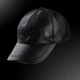 Кожаная кепка бейсболка мужская LT 5678 черная - изображение 6