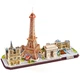 Puzzle 3D CubicFun z oświetleniem LED Paryż (L525h) (6944588205256) - obraz 2
