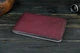 Кожаный чехол для MacBook Дизайн №2 с войлоком, натуральная кожа итальянский Краст, цвет Бордовый - изображение 4