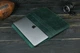 Шкіряний чохол для MacBook Дизайн №24, натуральна Вінтажна шкіра, колір Зелений - зображення 3