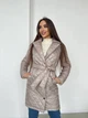 Пальто женское стеганое K&ML 29 M - L ( 46 - 48 ) Бежевый ( 29 - 03 ) - изображение 4