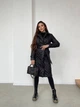 Пальто жіноче стьобане K&ML 24 M - L ( 46 - 48 ) Чорний ( 24 - 01) - зображення 5