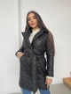 Пальто жіноче стьобане K&ML 29 XS - S ( 42 - 44 ) Чорний ( 29 - 01 ) - зображення 7