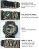 Мужские спортивные водостойкие тактические с компасом часы Hemsut Military с компасом - изображение 15