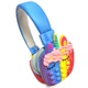 Детские беcпроводные наушники Pop It единорог с Bluetooth​ (473283-Prob) Синие - изображение 1
