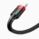 Кабель Baseus cafule cabel USB For Type-C 2A 2M (CATKLF-C91) Red+Black - изображение 4