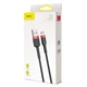 Кабель Baseus cafule cabel USB For Micro 2A 3m (CAMKLF-H91) Black+Red - изображение 6