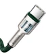 Кабель Baseus Cafule Series Metal Data cabel Type-C to Type-C 100W 1m (CATJK-C06) Green - изображение 3
